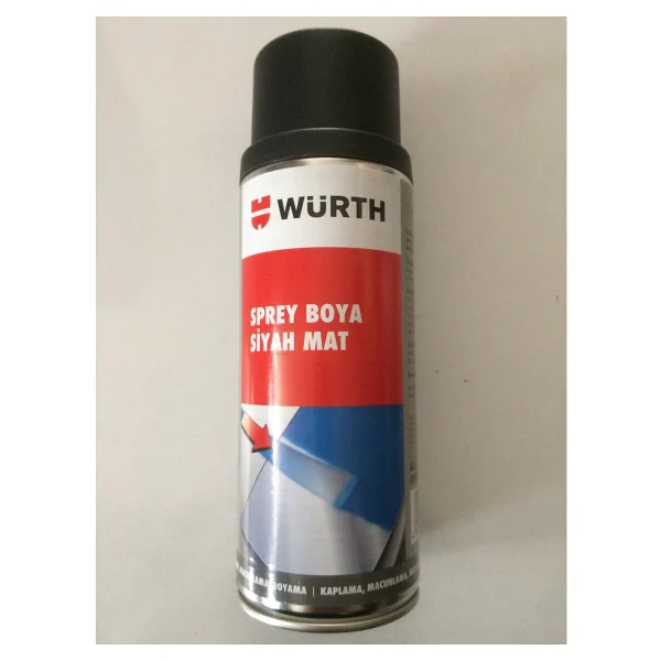 Würth 400 ml İpeksi Siyah Tampon Boyası - Görsel 2