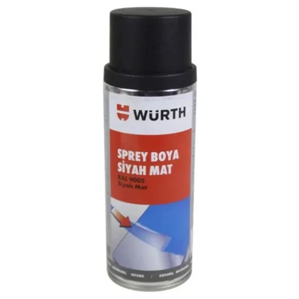 Würth 400 ml İpeksi Siyah Tampon Boyası - Görsel 3