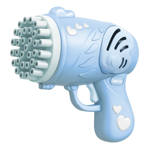 Mofy Baby 33 Kanal Işıklı Pilli Baloncuk Makinesi Köpük Tabancası Bubble Gun Machine - Mavi - Görsel 3