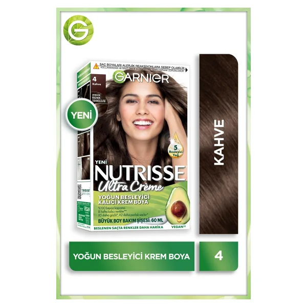 Garnier Nutrisse Ultra Creme 4 Kahve Saç Boyası - Görsel 6