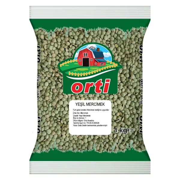 Orti Yeşil Mercimek 1 kg - Görsel 2