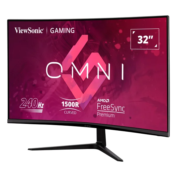 ViewSonic VX3219-PC-MHD 32" 1 ms Full HD Curved 240 Hz Oyuncu Monitörü - Görsel 2