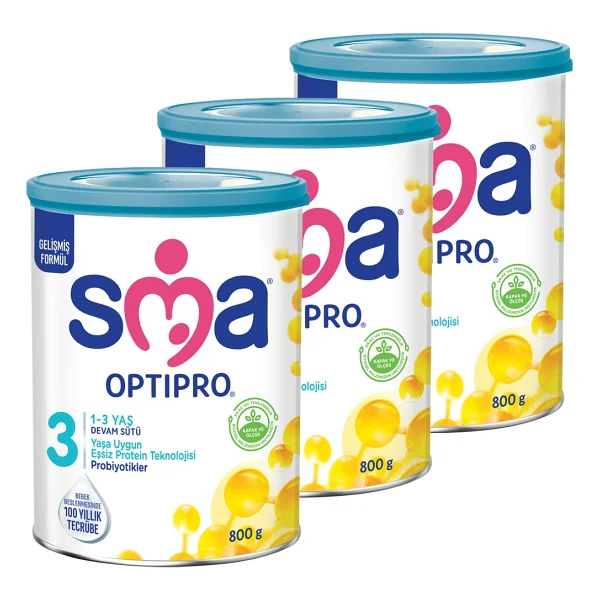 SMA Optipro 3 Probiyotik Devam Sütü 800 gr 3 Adet - Görsel 2