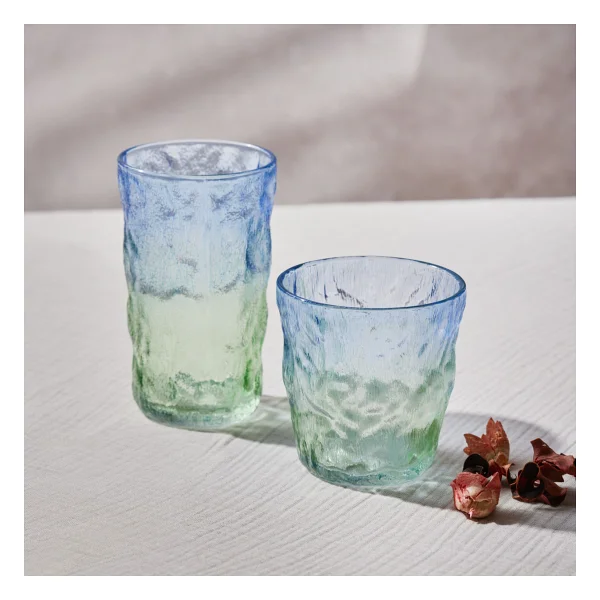Karaca Glacier Mavi-Yeşil 287 ml Su Bardağı - Görsel 5