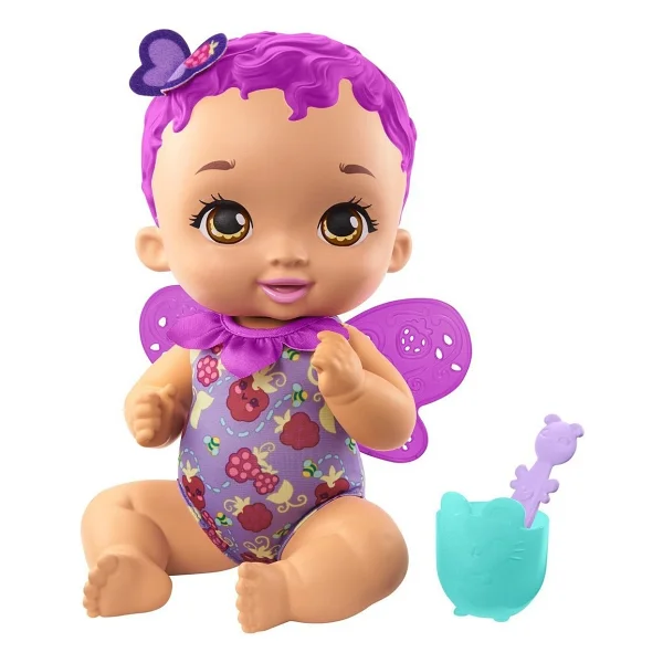 My Garden Baby Mor Saçlı Kelebek Bebeğimin Yemek Zamanı GYP00 - Görsel 2