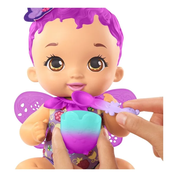 My Garden Baby Mor Saçlı Kelebek Bebeğimin Yemek Zamanı GYP00 - Görsel 3