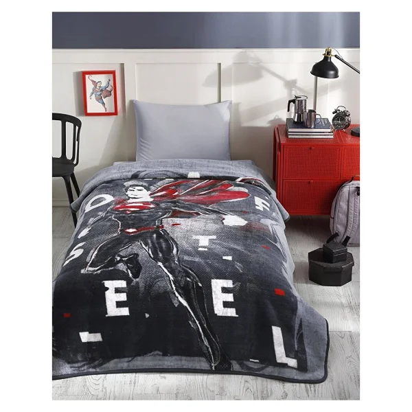Özdilek Superman Steel Lisanslı Tek Kişilik Battaniye - Görsel 4