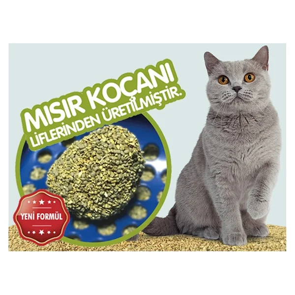 Tonton Mısır Koçanı Granülü 8 lt Kedi Kumu - Görsel 5
