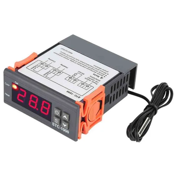 STC-1000 LCD Prob Termostat Problu 5M Kablolu - - Görsel 2