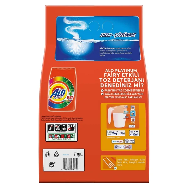 Alo Kar Çiçeği Beyaz ve Renkliler için 7 kg Toz Deterjan - Görsel 9