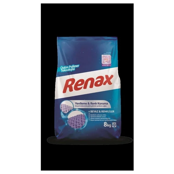 Renax Beyazlar ve Renkliler için 8 kg Toz Deterjan - Görsel 2