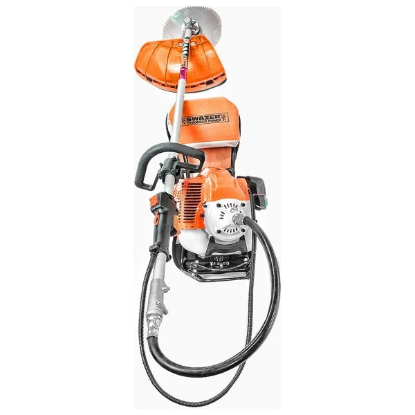 Swazer Pro Benzinli Motorlu Sırt Tırpan + Budama Aparatı Benzinli Çim Biçme Makinası BC330 4X4HP - Görsel 2