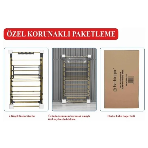 Harbinger MM041 Apex Gold Çamaşır Kurutma Askısı - Görsel 5
