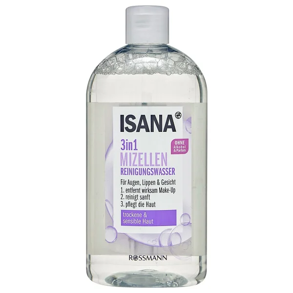 Isana 3'ü 1 Arada Kuru & Hassas Ciltler 400 ml Makyaj Temizleme Suyu - Görsel 5