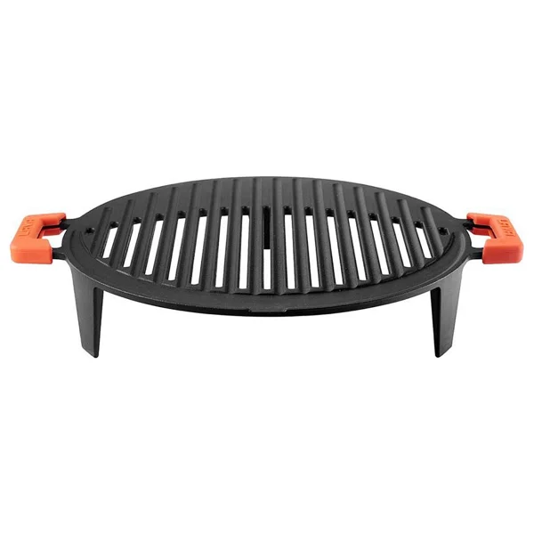 Lava Çift Silikon Kulplu Yuvarlak 37 cm Döküm Mangal Izgarası - Görsel 3