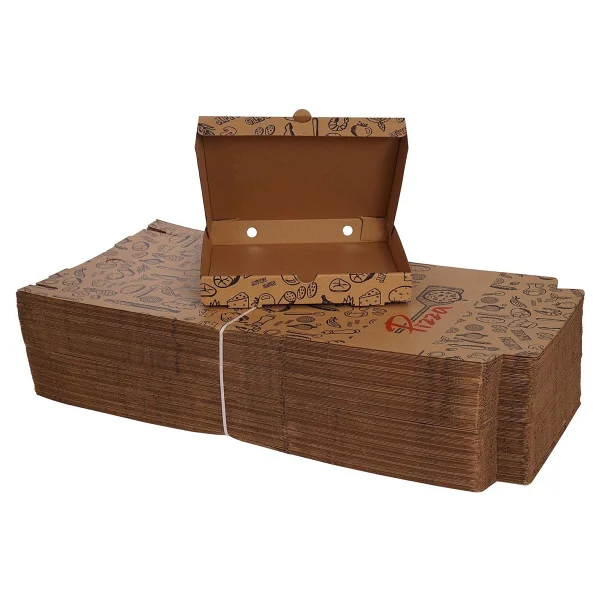 Kuzeykutu Mix Baskılı Pizza Kutusu 28 x 28 x 4 cm 300 Adet - Görsel 4