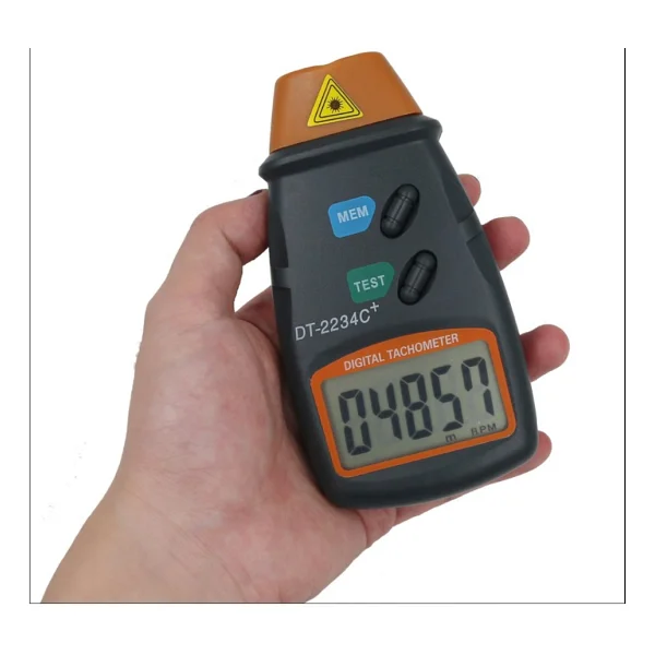 DT-2234C Dijital Lazer Takometre Hız Göstergeli Devir Ölçer Temassız Rpm Ölçer - Görsel 2
