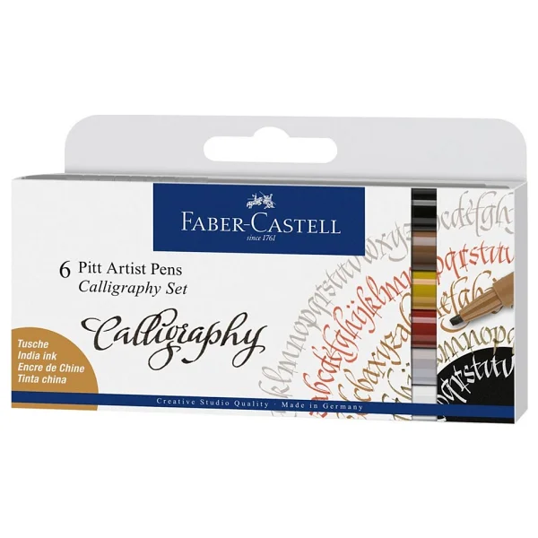 Faber-Castell Pitt Artist Calligraphy 6'lı Kalem Seti - Görsel 3