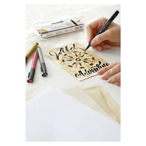 Faber-Castell Pitt Artist Calligraphy 6'lı Kalem Seti - Görsel 4