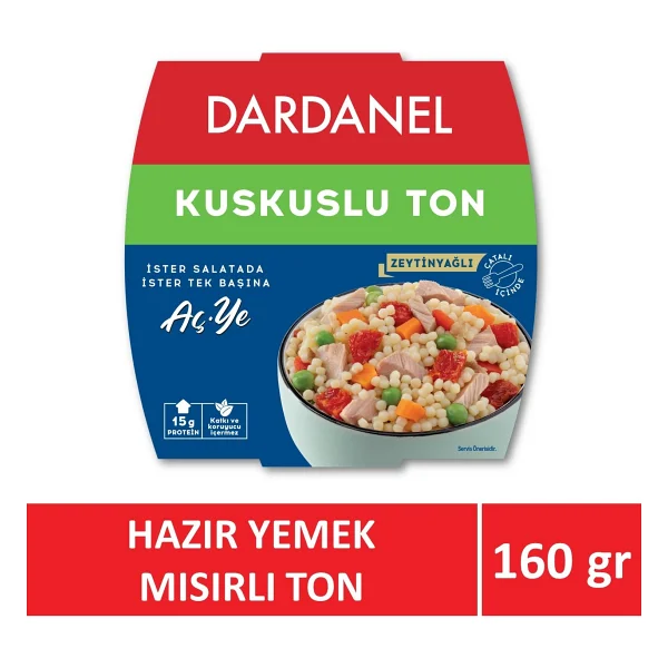 Dardanel Aç Ye Kuskuslu Ton 160 gr - Görsel 6