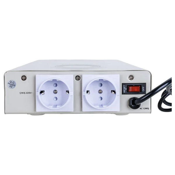 Powermaster SLIM-1500 Otomatik 900 Watt 1500VA Voltaj Regülatörü (Kombi Regülatörü) - Görsel 7