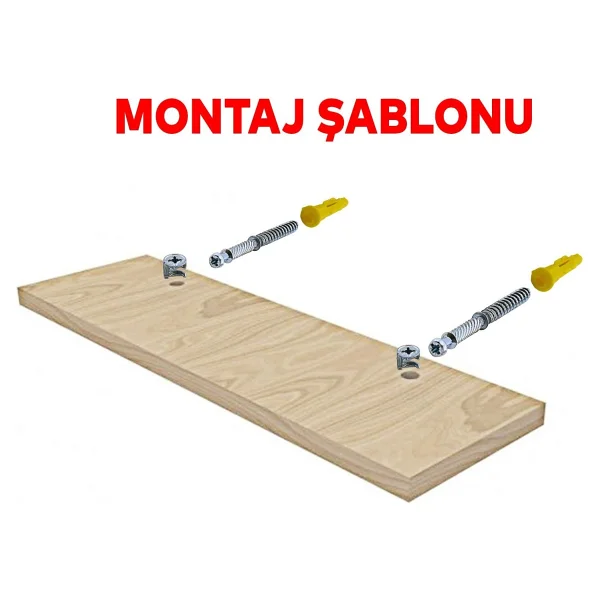 Badem10 Mi-Fiks Kolay Montaj Gizli Raf Tutucu Taşıyıcı Set 8 cm - Görsel 3
