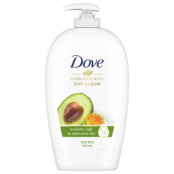 Dove Avokado Yağı ve Kalendula Özlü Sıvı Sabun 450 ml - Görsel 8