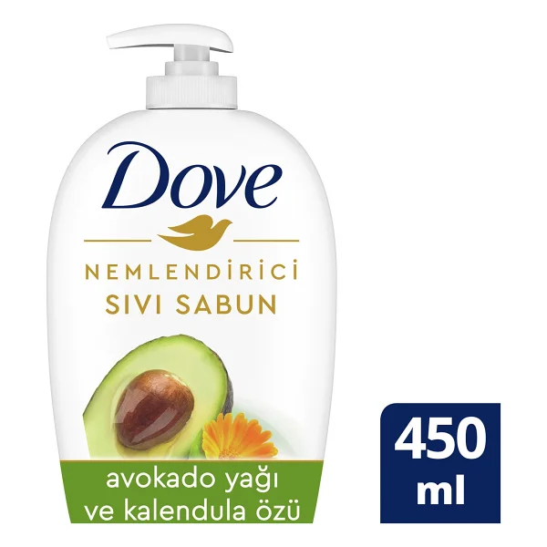 Dove Avokado Yağı ve Kalendula Özlü Sıvı Sabun 450 ml - Görsel 7