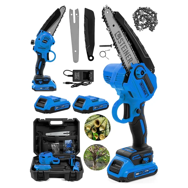 Steiner Alman 198 Vf 10 Ah 25 cm Bakır Sargılı Akülü Dal Kesme Budama Testere Bıçkı Makinesi - Görsel 3