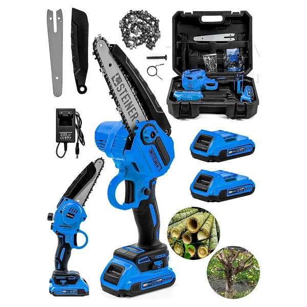 Steiner Alman 198 Vf 10 Ah 25 cm Bakır Sargılı Akülü Dal Kesme Budama Testere Bıçkı Makinesi - Görsel 2