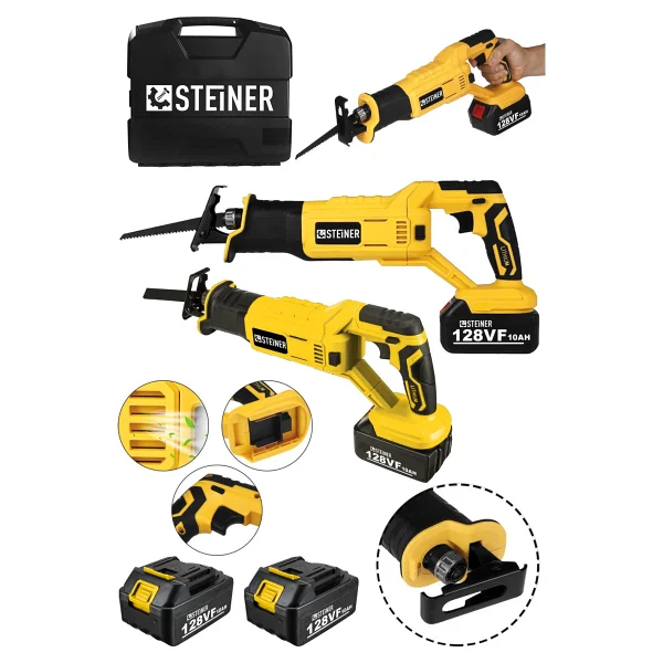 Steiner Alman 128 Vf 10AH Kömürsüz Akülü Tilki Kuyruğu Makinesi - Görsel 3