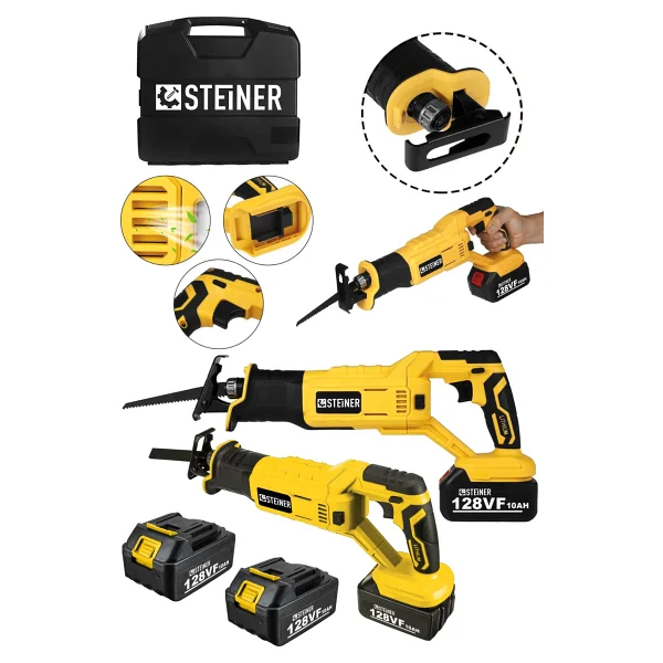 Steiner Alman 128 Vf 10AH Kömürsüz Akülü Tilki Kuyruğu Makinesi - Görsel 2