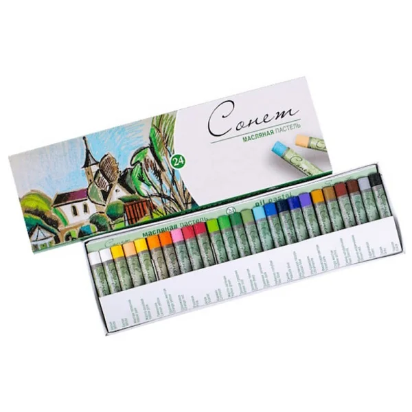 St. Petersburg Watercolours Sonnet 24'lü Yağlı Pastel Boya Seti - Görsel 2