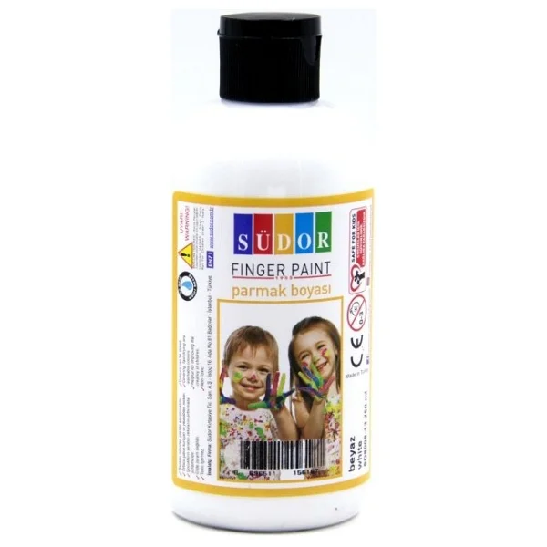 Südor 250 ml Parmak Boyası Beyaz - Görsel 3