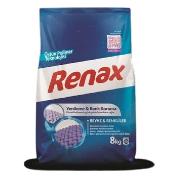 Renax Beyazlar ve Renkliler için 8 kg Toz Deterjan - Görsel 3