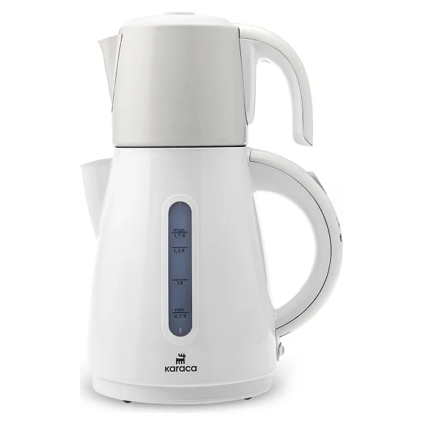Karaca Daystar 2in1 Pearl White 1500 W Çelik Demlikli Çay Makinesi - Görsel 4