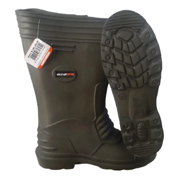 Akınalbella Unisex Yeşil Eva Hafif Poli Taban Uzun Yağmur Çizmesi - 42 - 43 - 1X3-Yeşil - Görsel 2