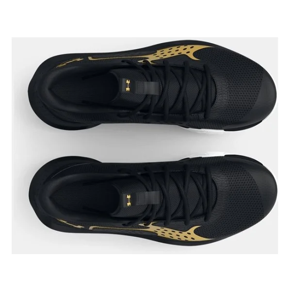 Under Armour Jet 23 3026634-001 Siyah-Altın Erkek Basketbol Ayakkabısı - Görsel 3