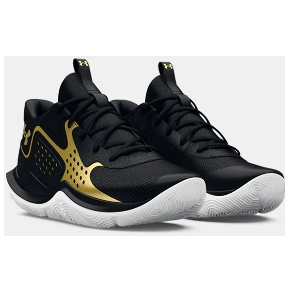 Under Armour Jet 23 3026634-001 Siyah-Altın Erkek Basketbol Ayakkabısı - Görsel 5