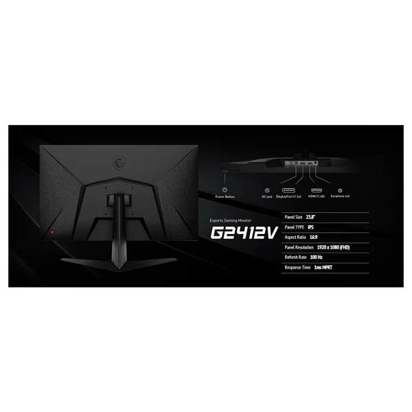 MSI G2412V 23.8" 1 ms Full HD IPS 100 Hz Oyuncu Monitörü - Görsel 5