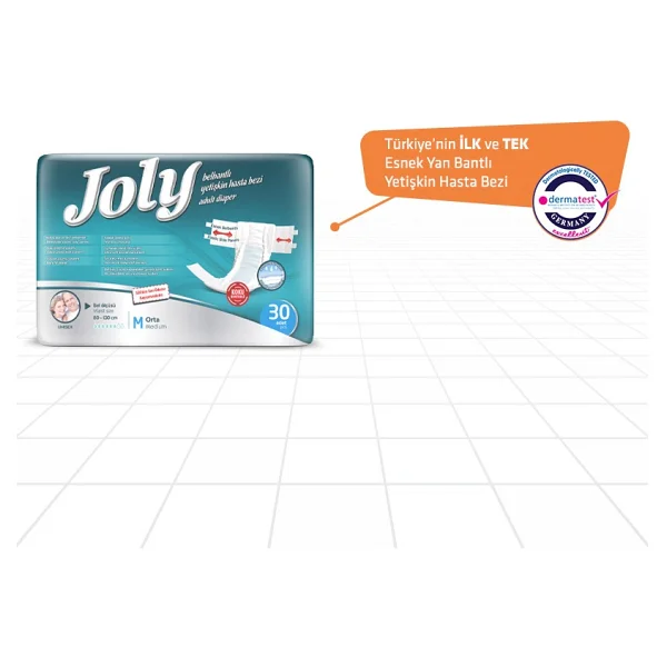 Joly Belbantlı Orta Boy M 30'lu Hasta Bezi - Görsel 2