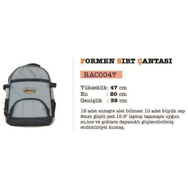 Retta RAC0047 Takım Sırt Çantası - Görsel 2