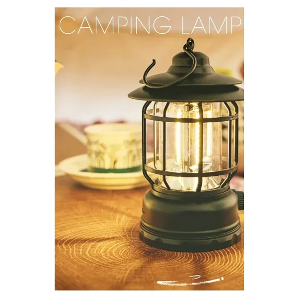 Efsane Kamp Nostaljik LED Pilli Kamp Lambası - Görsel 6