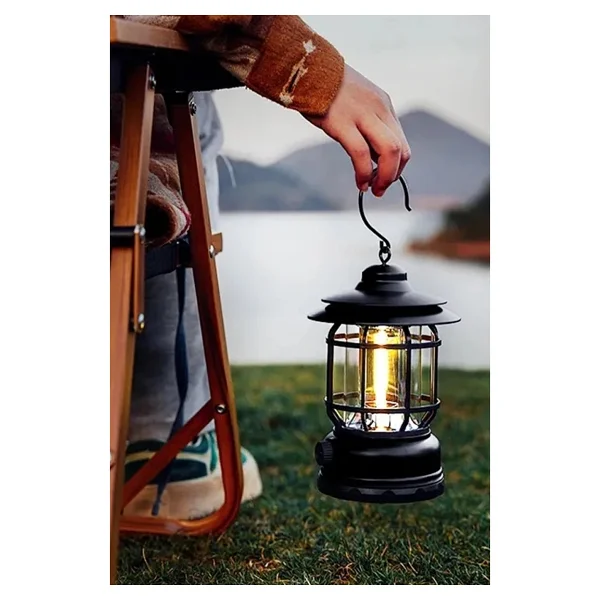 Efsane Kamp Nostaljik LED Pilli Kamp Lambası - Görsel 2