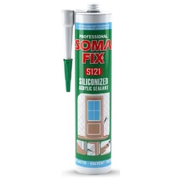 Somafix 310 ml - 500 gr Beyaz Akrilik Mastik Pimapen Pvc Kapı Parke Montaj Dolgu Mastiği - Görsel 4