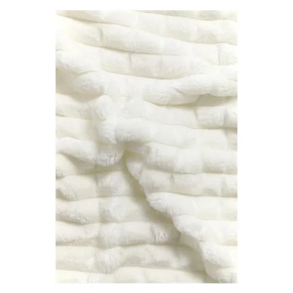Merinos Modern Lıne 3 Parça Battaniye Seti Çift Kişilik - Kemik - 220 x 240 cm - Görsel 3