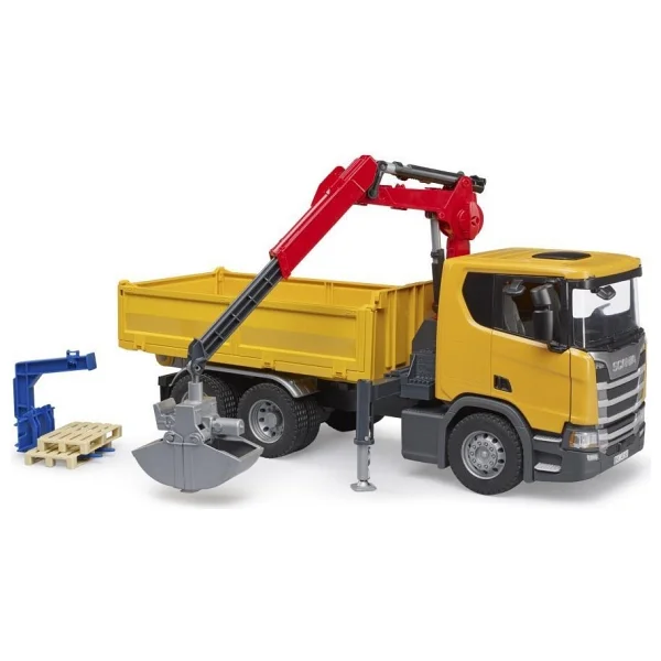 Bruder Scania 560R Vinçli Şantiye Kamyonu BR03551 - Görsel 9