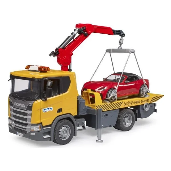 Bruder BR03552 Scania 560R Çekici ve Roadster Araba - Görsel 4