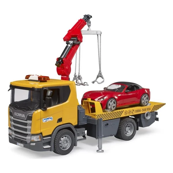 Bruder BR03552 Scania 560R Çekici ve Roadster Araba - Görsel 5