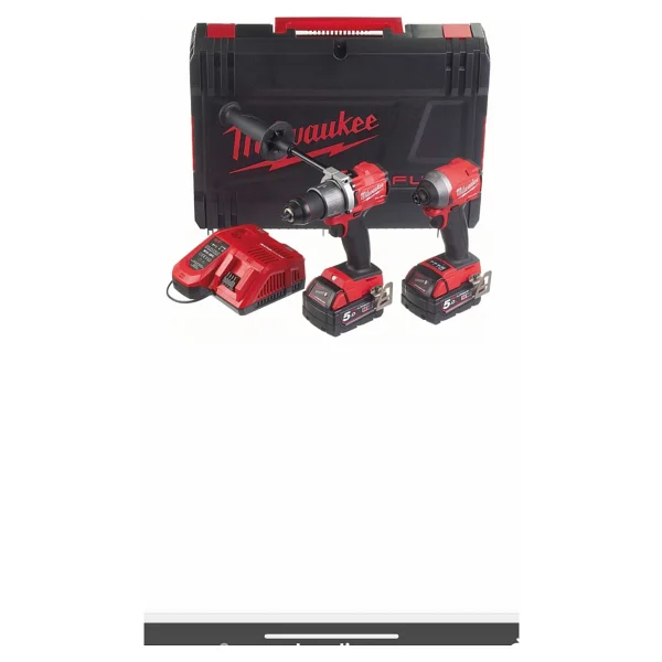 Milwaukee M18 FPP2A3-502X Çift Akülü Elektrikli El Aletleri Seti - Görsel 2